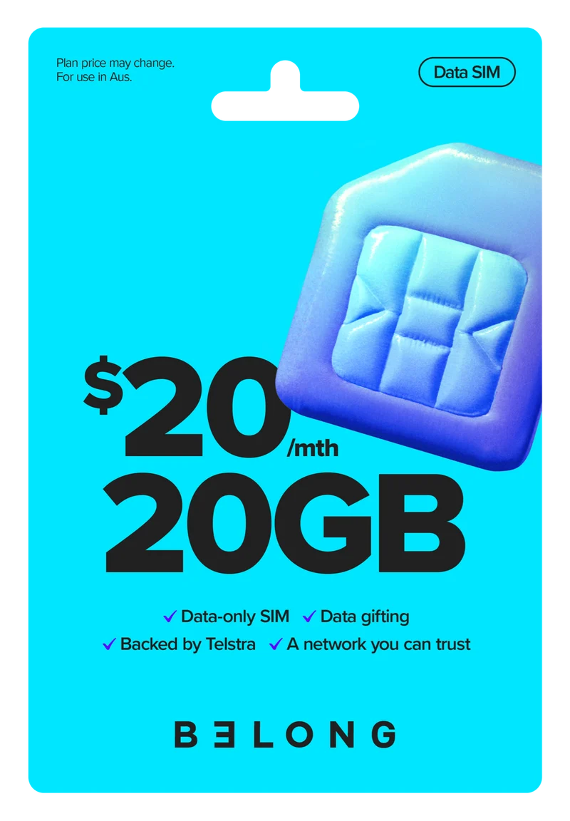 Belong Data Starter Kit 2026 $20 POSA